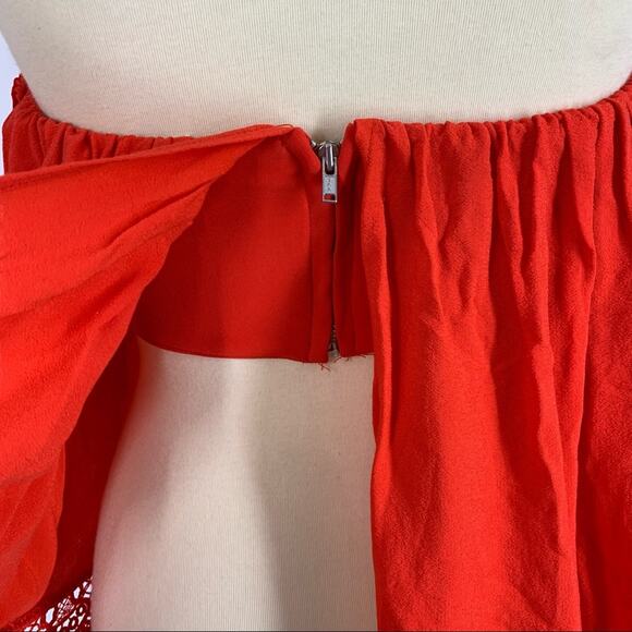 Lovers + Friends Life’s A Beach Red Off The Shoulder Top Women's Size XS - Picture 6 of 9